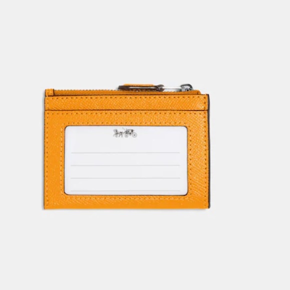 Coach Mango Colored Mini Skinny ID Case - Picture 2 of 3